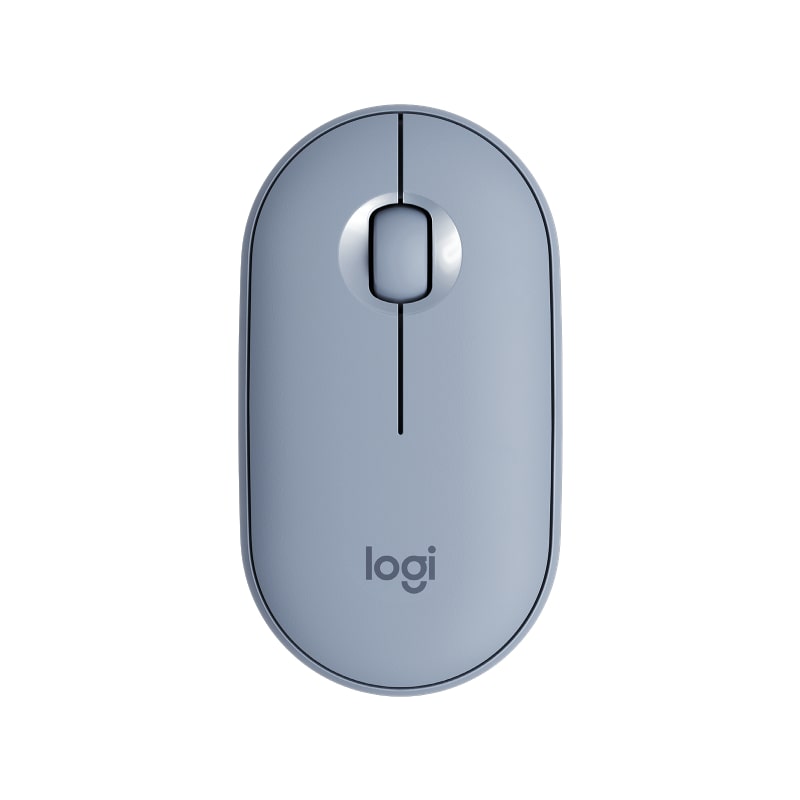 Logitech M350 Pebble Wireless Optical Mouse – Blue Grey