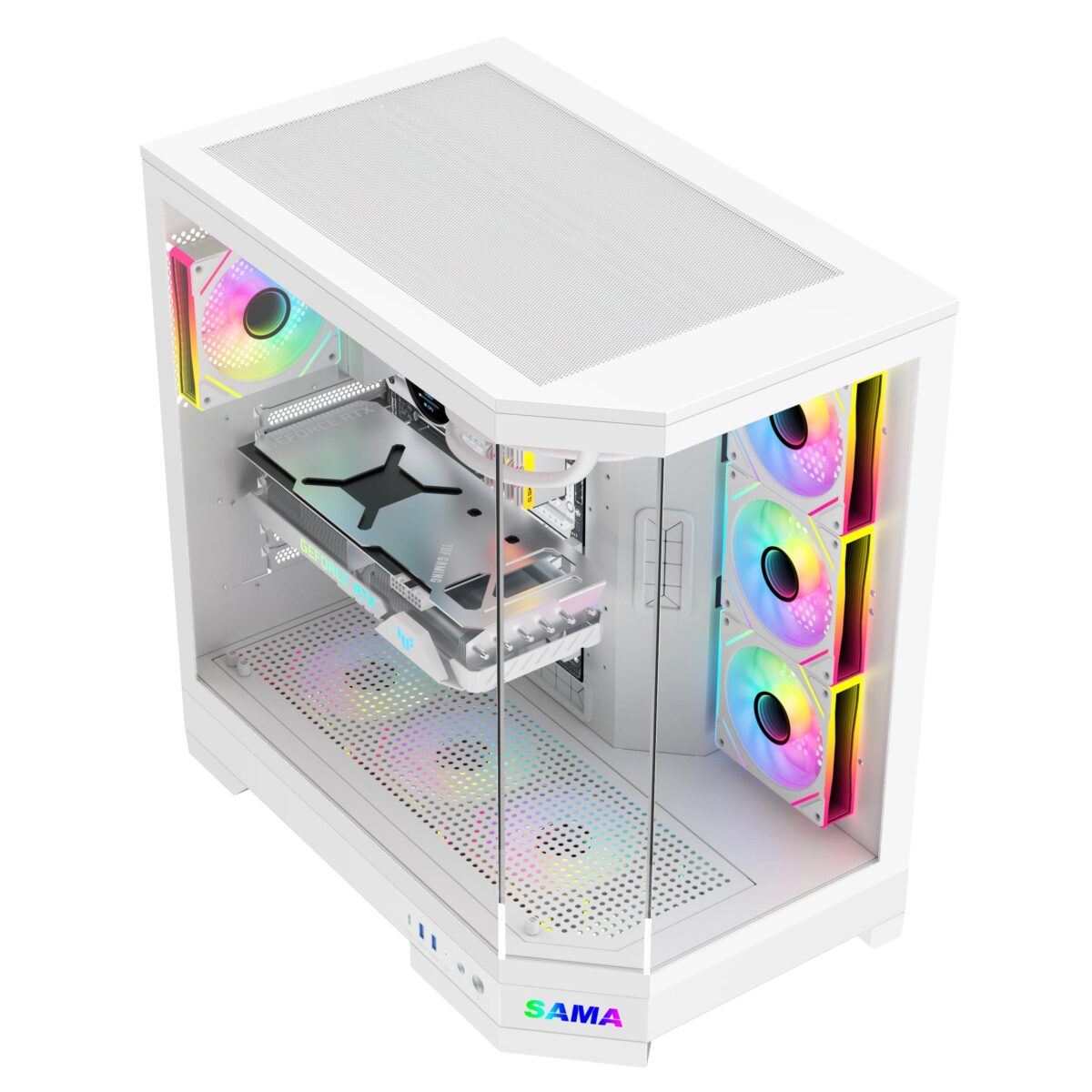 SAMA Neview 3021 ATX Full Tower Gaming Chassis - White