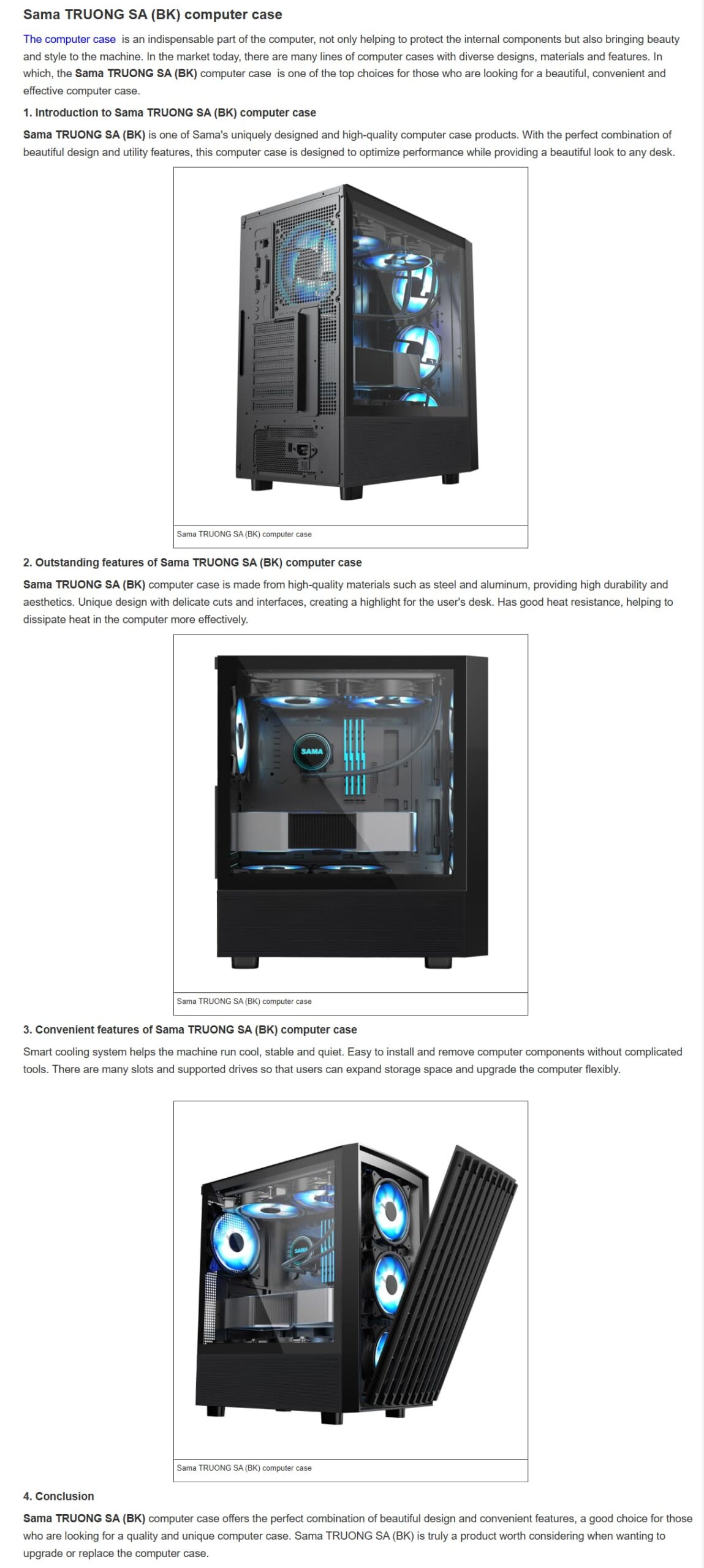 SAMA Truong SA ATX Mid Tower Gaming Chassis